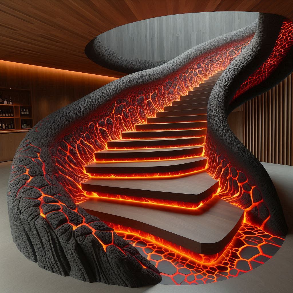 Designing a Lava Inspired Staircase