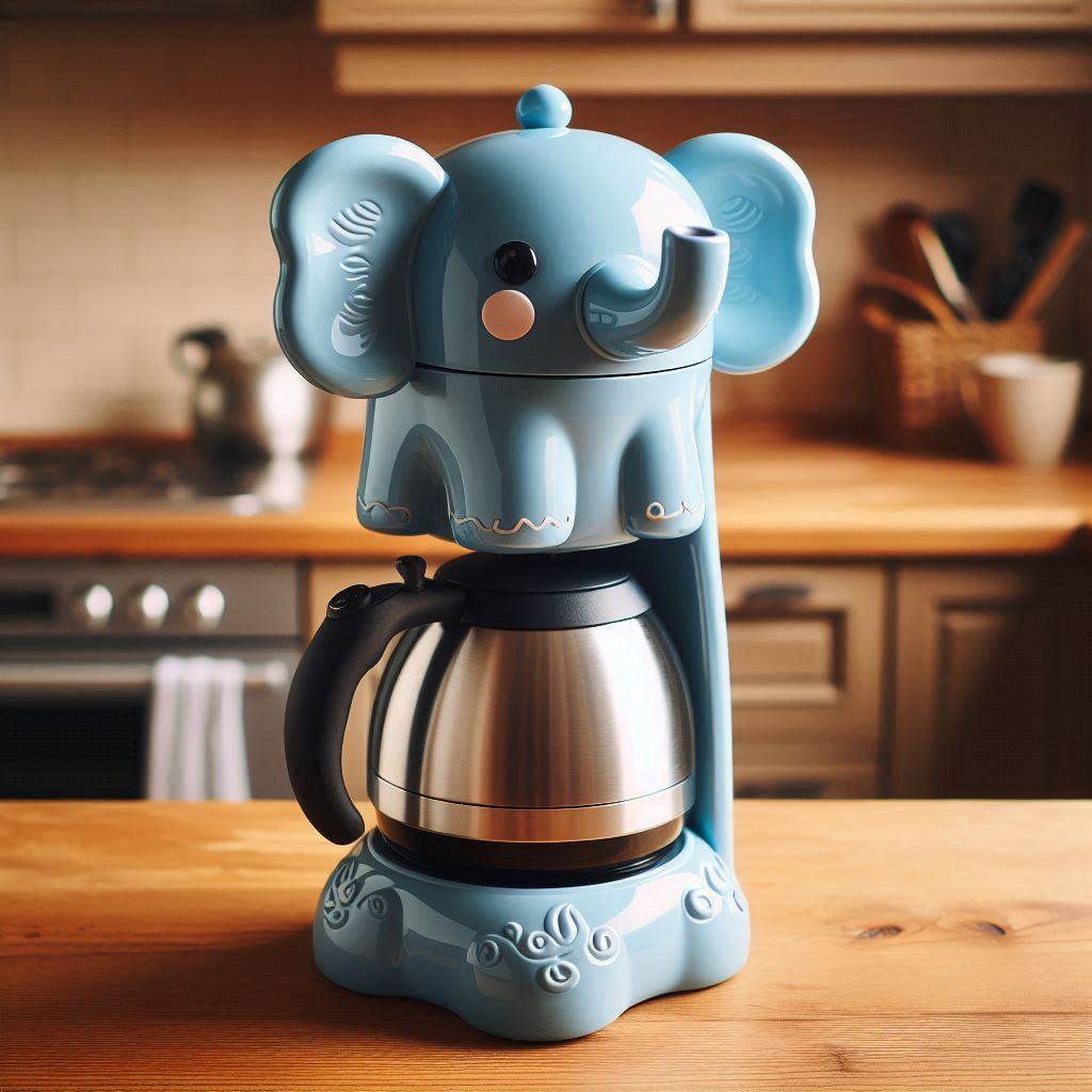 Majestic Mornings: The Elephant Coffee Maker