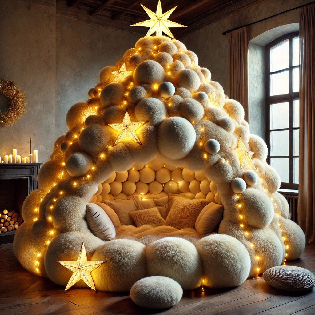 I need a Cozy Christmas Tree Lounging Den