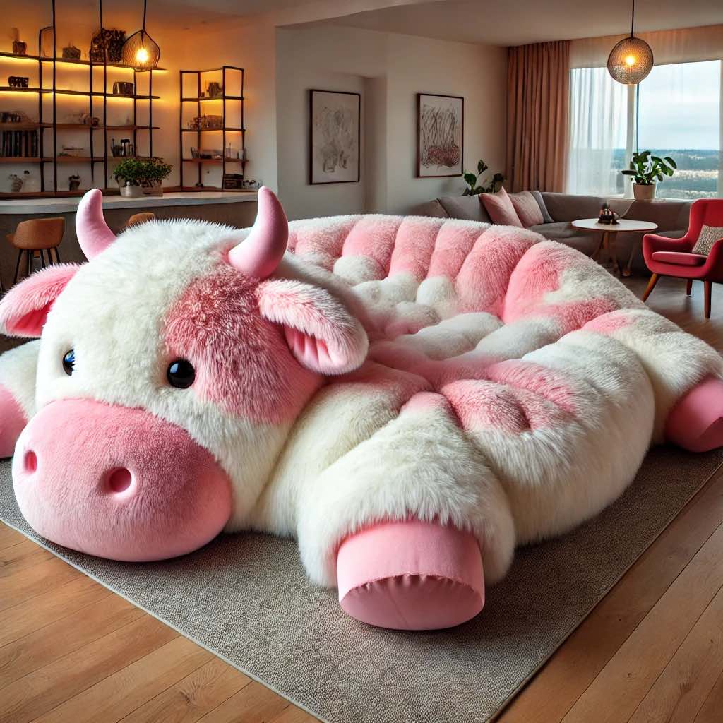 Enhancing Your Space with the Cow-Shaped Lounger