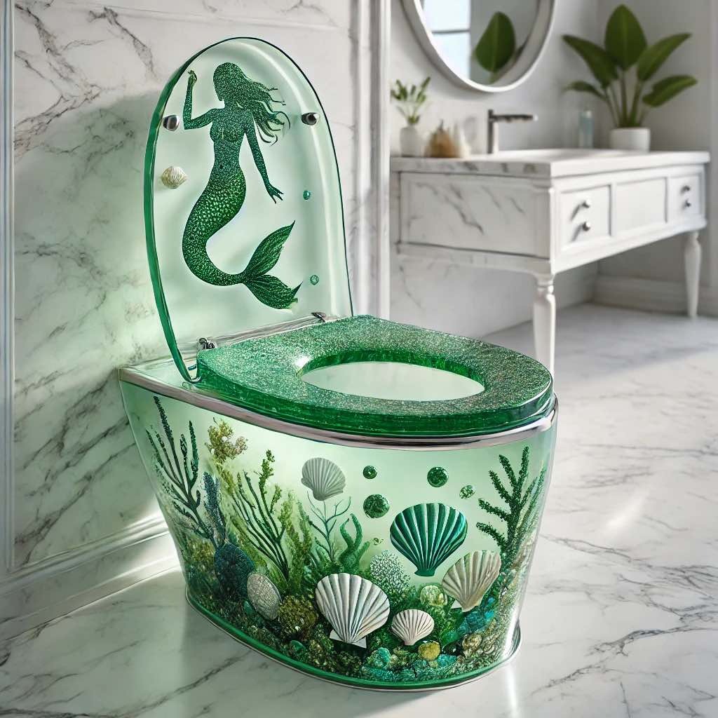 Styling Your Bathroom with the Mermaid-Themed Toilet