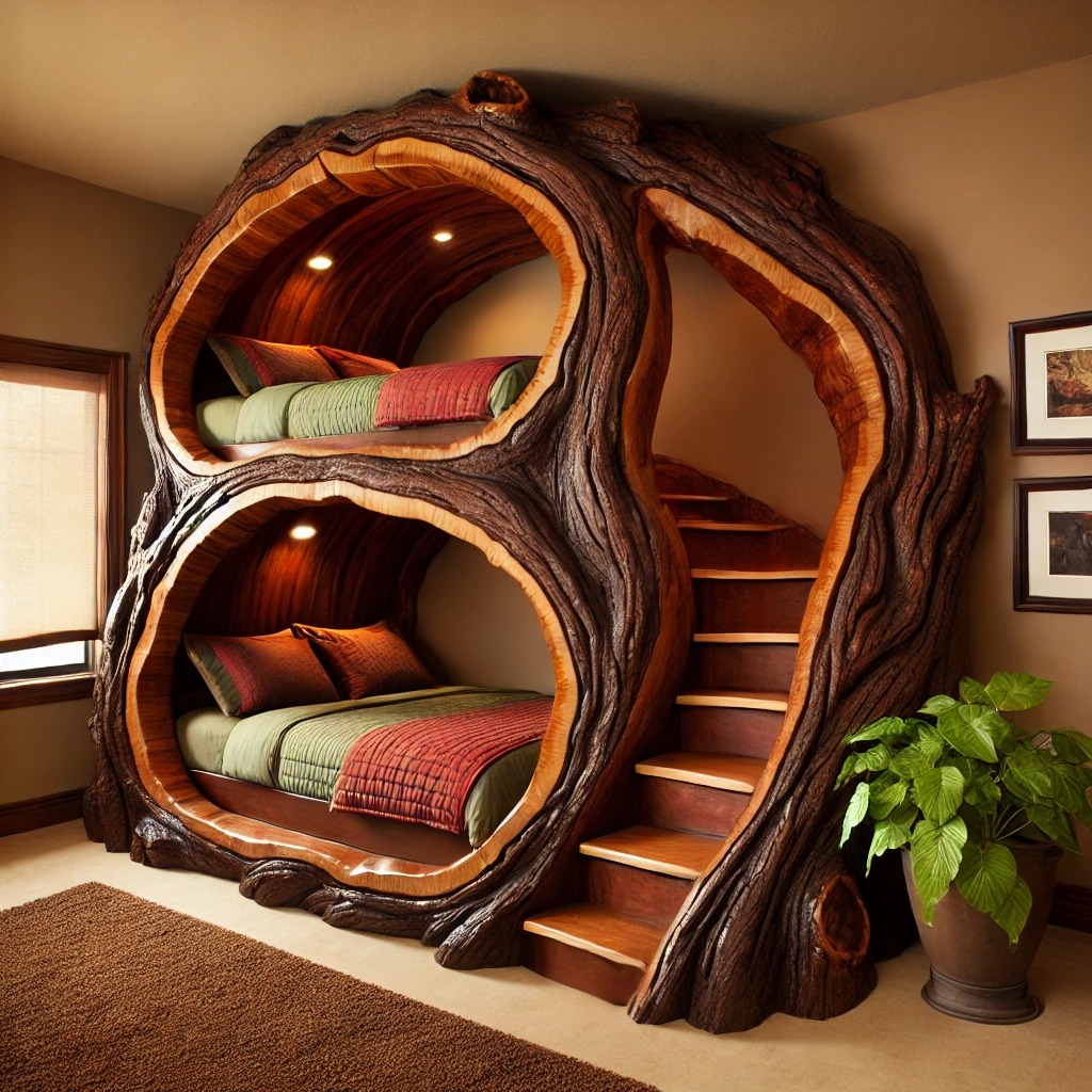 Design Aspects of a Tree Trunk Bunk Bed