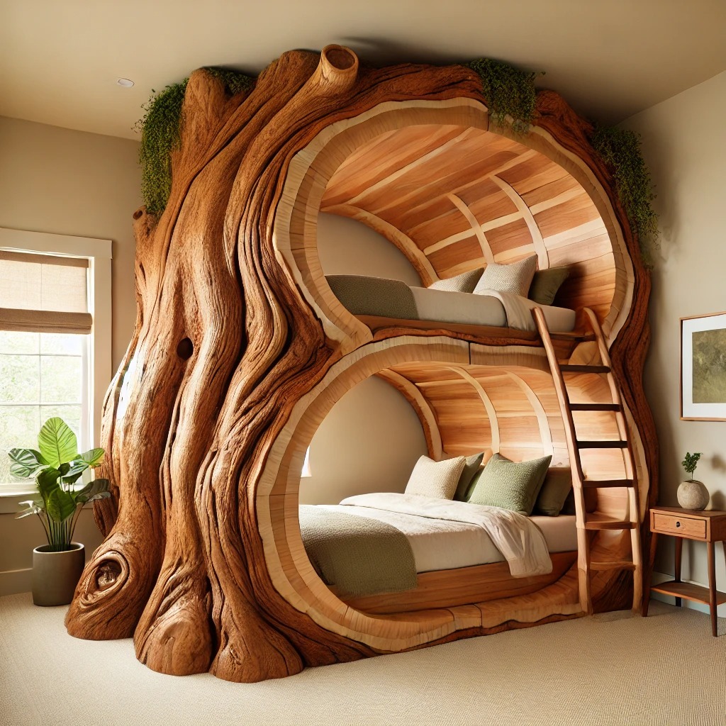 Construction and Materials Used in Tree Trunk Bunk Beds