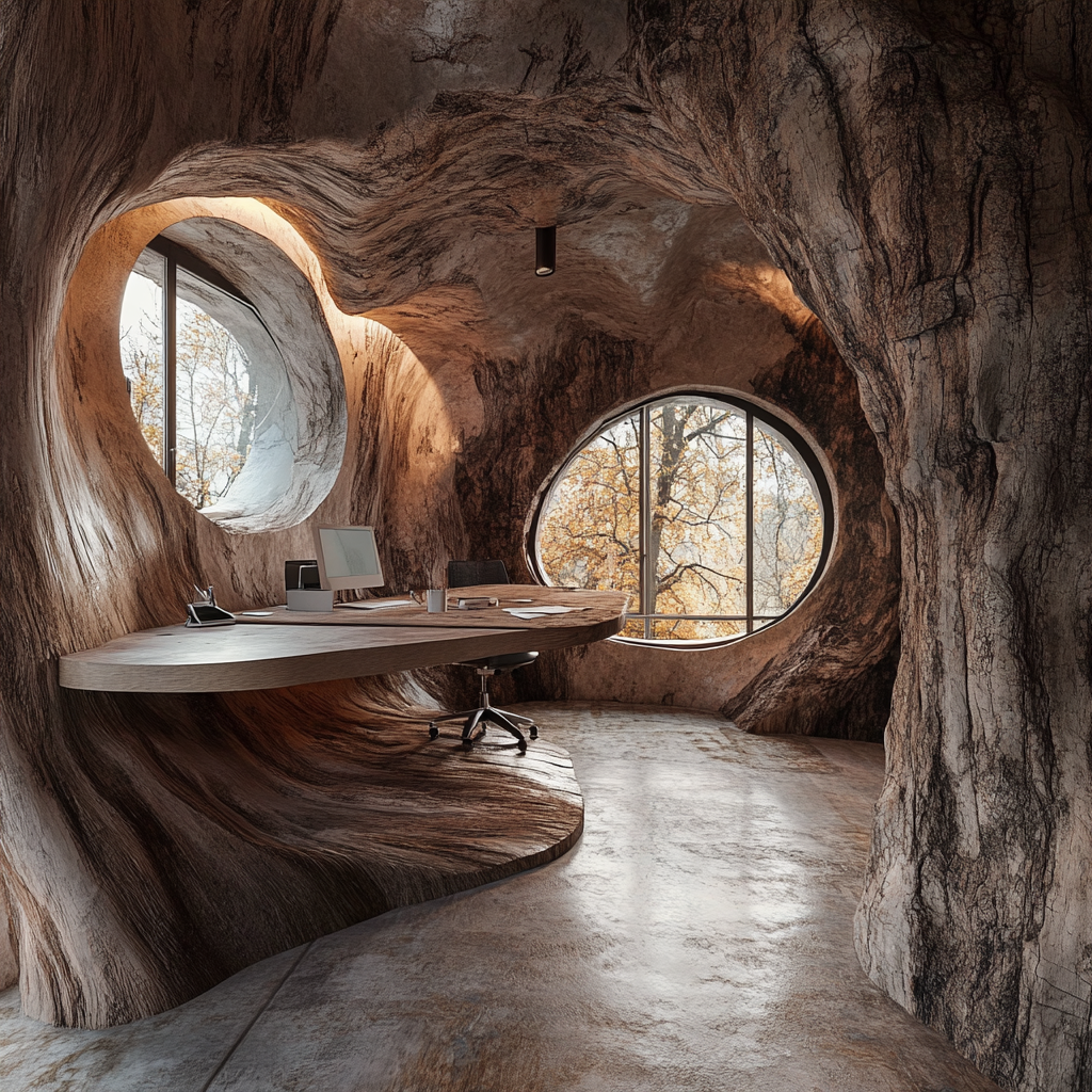 Why Choose a Tree Trunk-Shaped Office?
