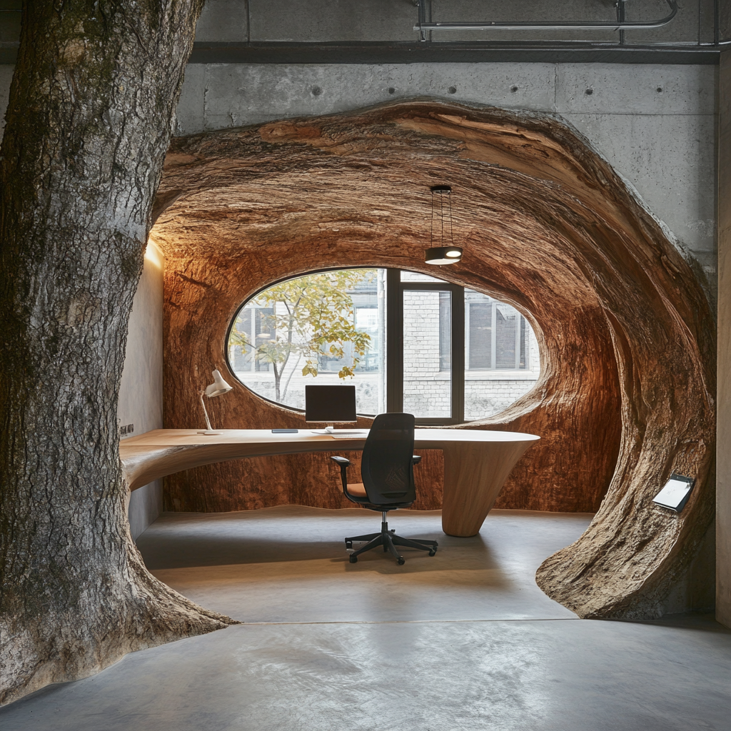 3. Corporate Tree Trunk Lounges & Meeting Rooms