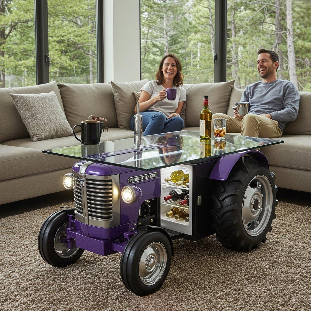 Bring the Countryside Home with the Tractor Coffee Table