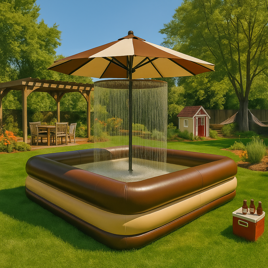 What Is an Umbrella Shower Pool?