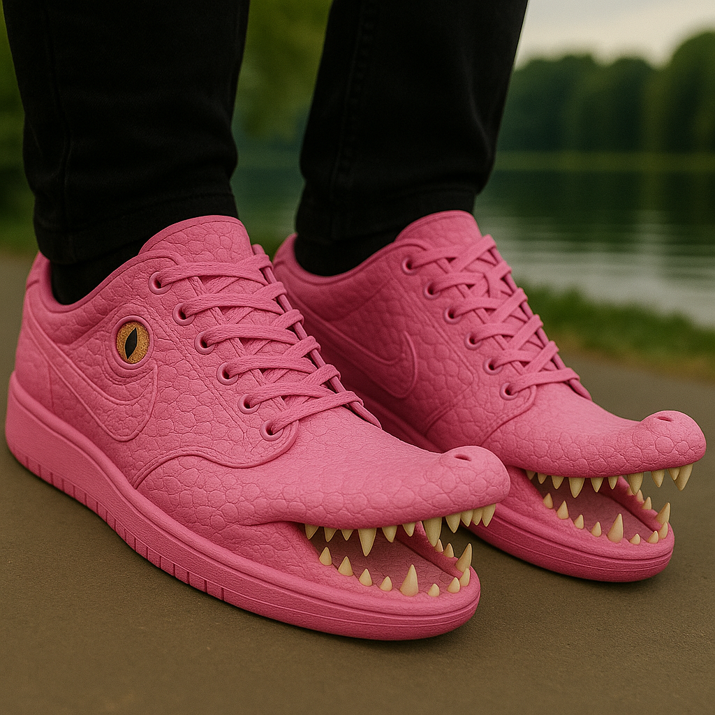 Styling Crocodile Shaped Sneakers