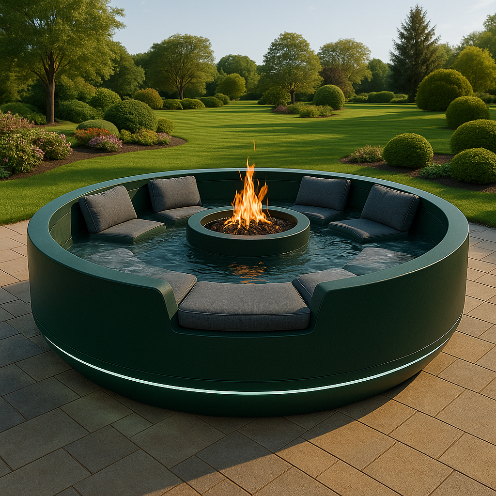 The Growing Popularity of Fire Pit Hot Tubs
