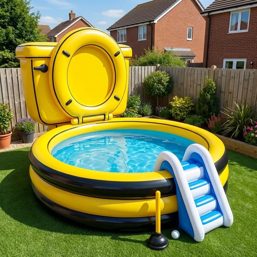 Where to Buy Giant Inflatable Toilet Pools