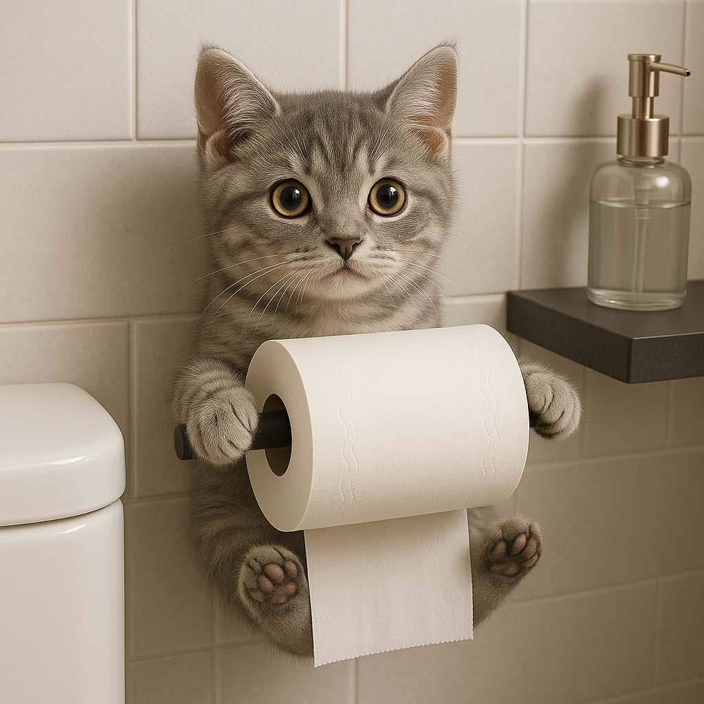 Popular Kitten Toilet Roll Holder Styles