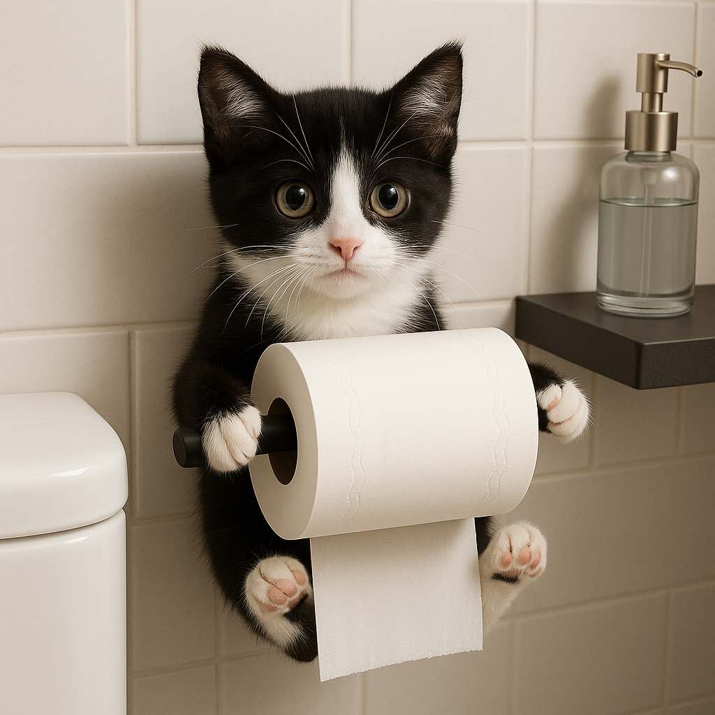 The Purr-fect Bathroom Accessory