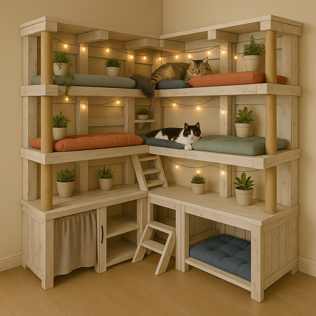 Corner Cat Tower: Maximize Your Space While Spoiling Your Feline Friend