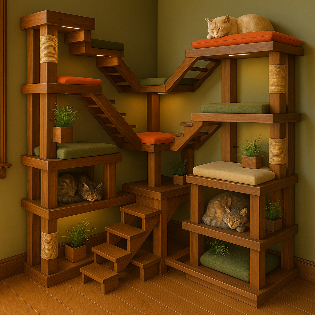 Types of Corner Cat Towers