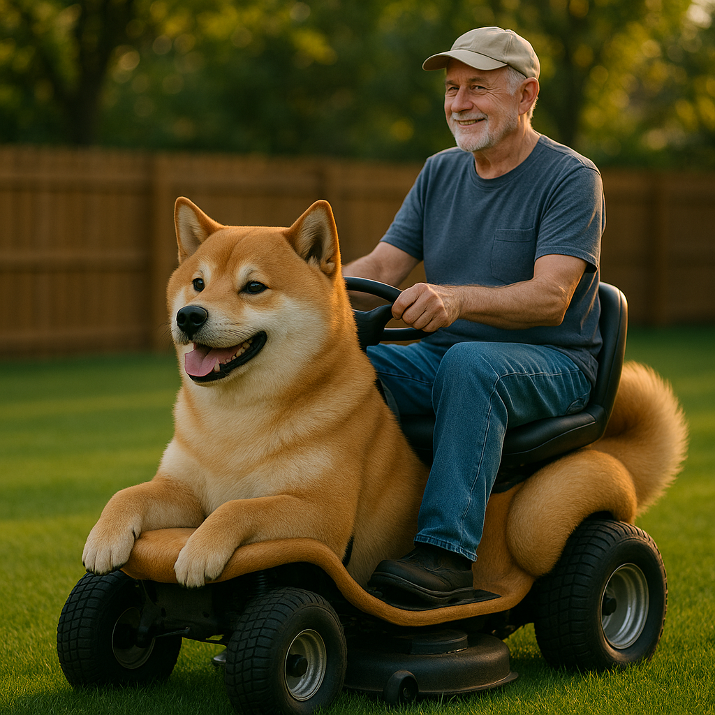 Why the Appeal of a "Dog Shaped Lawn Mower"?