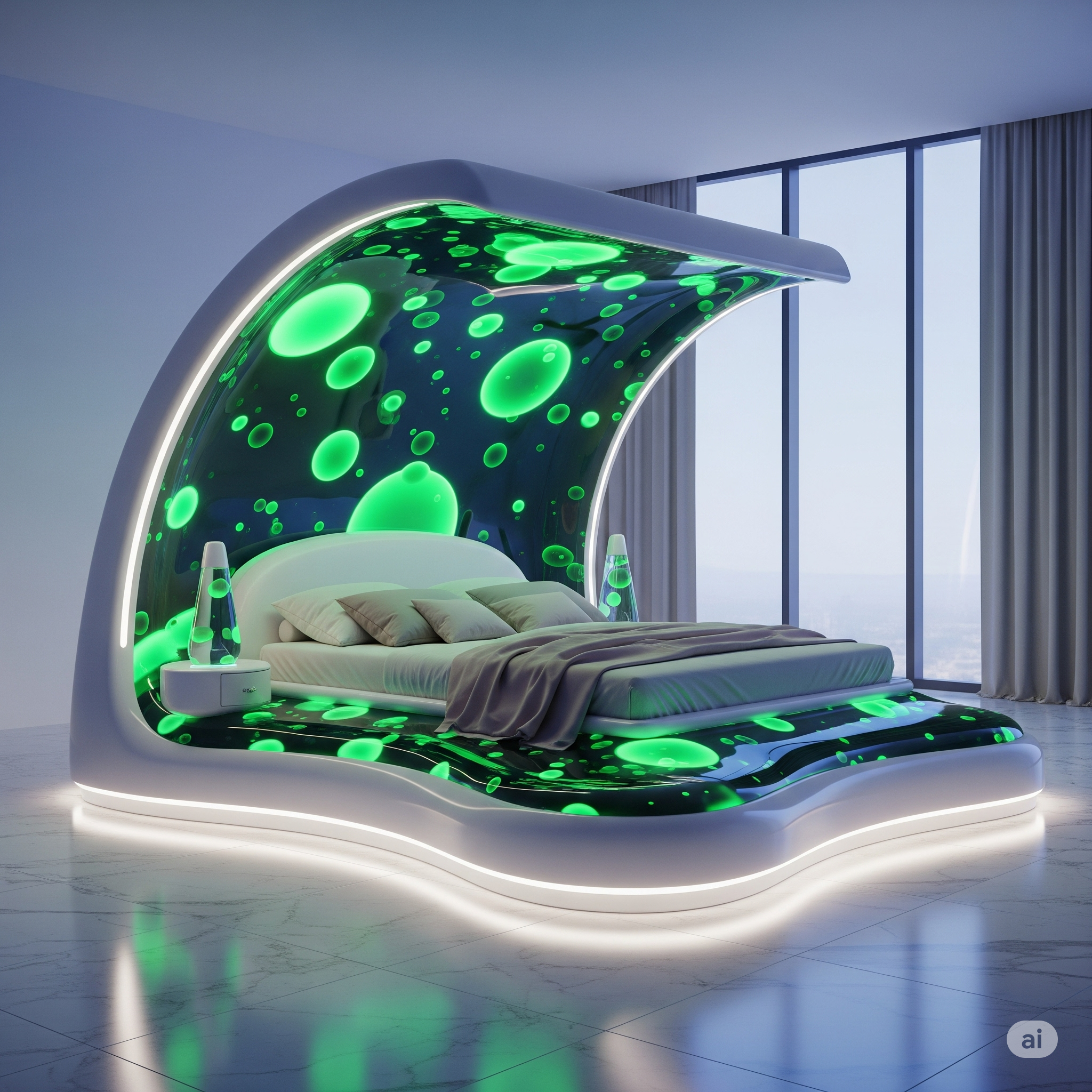 Dive into the Flow: The Irresistible Allure of a Lava Lamp Bed