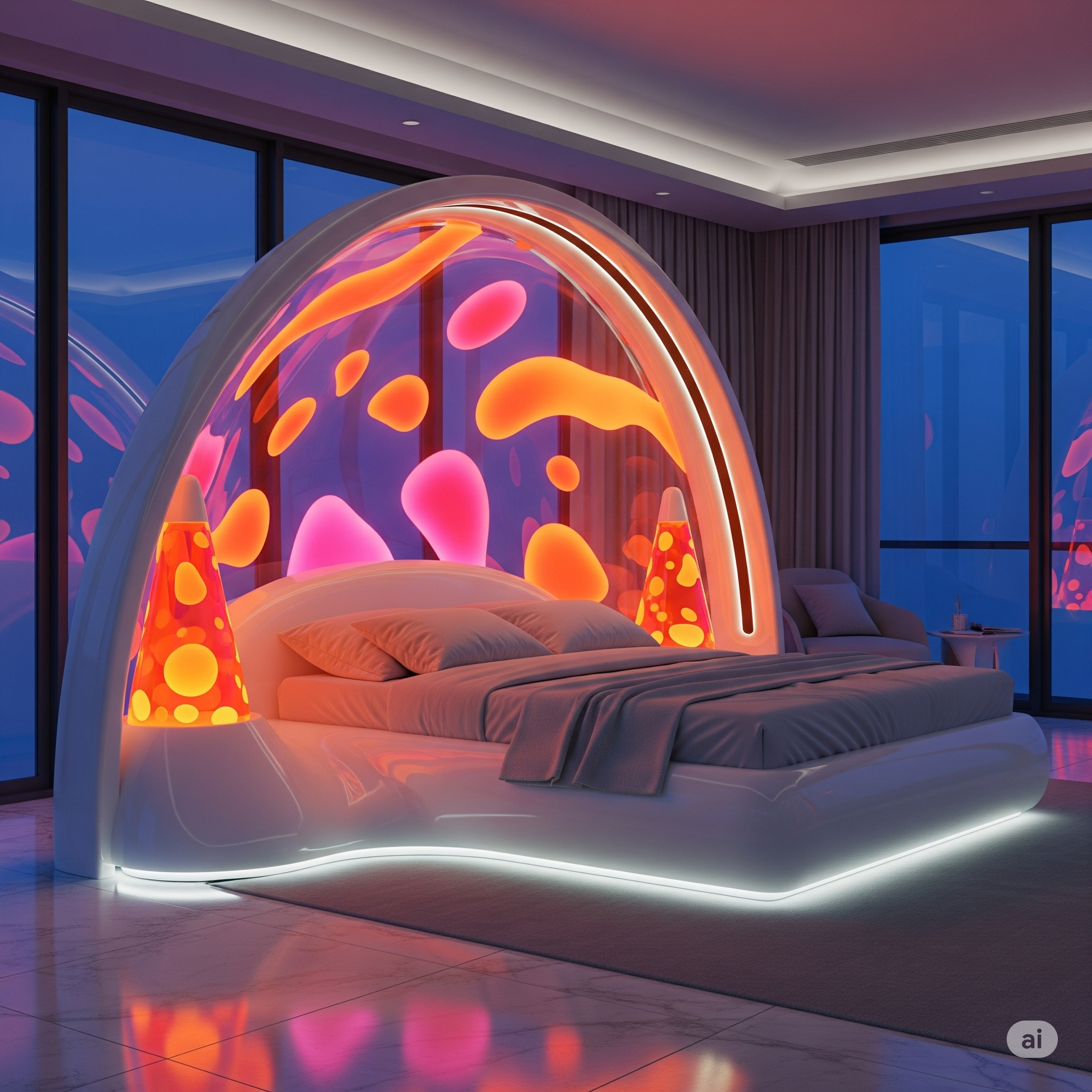 Styling Your Retro Realm: Integrating Your Lava Lamp Bed