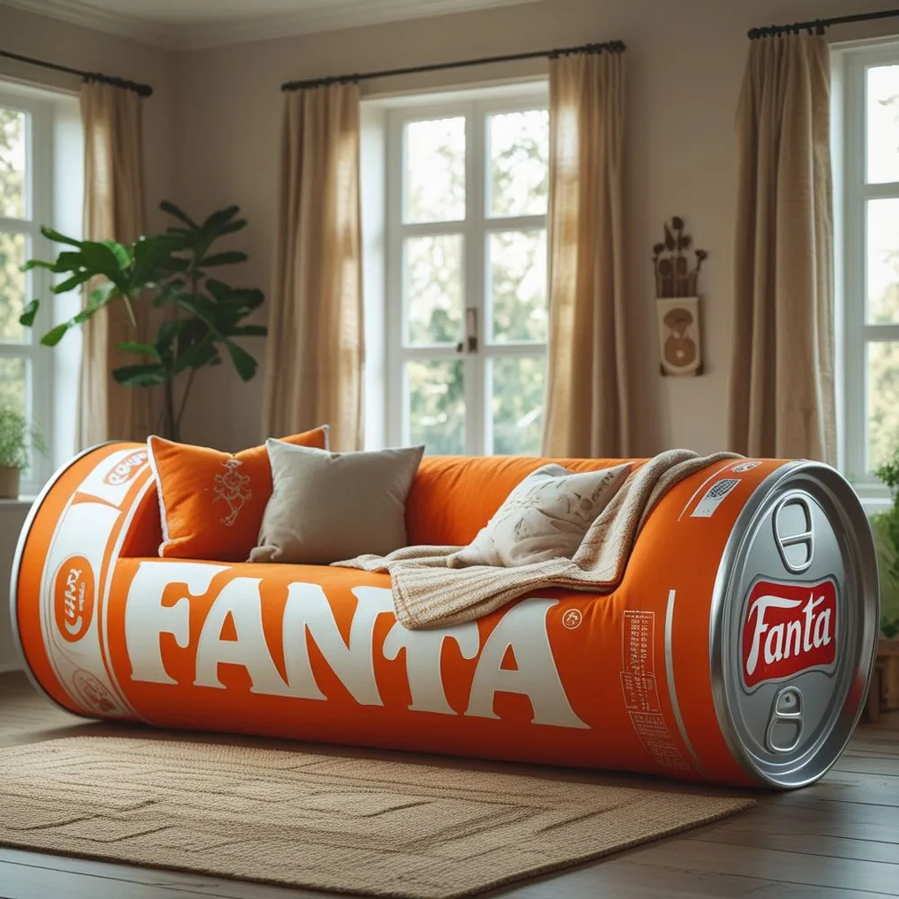 Fizz Up Your Living Room: Unleash Fun with a Soda Can Sofa!