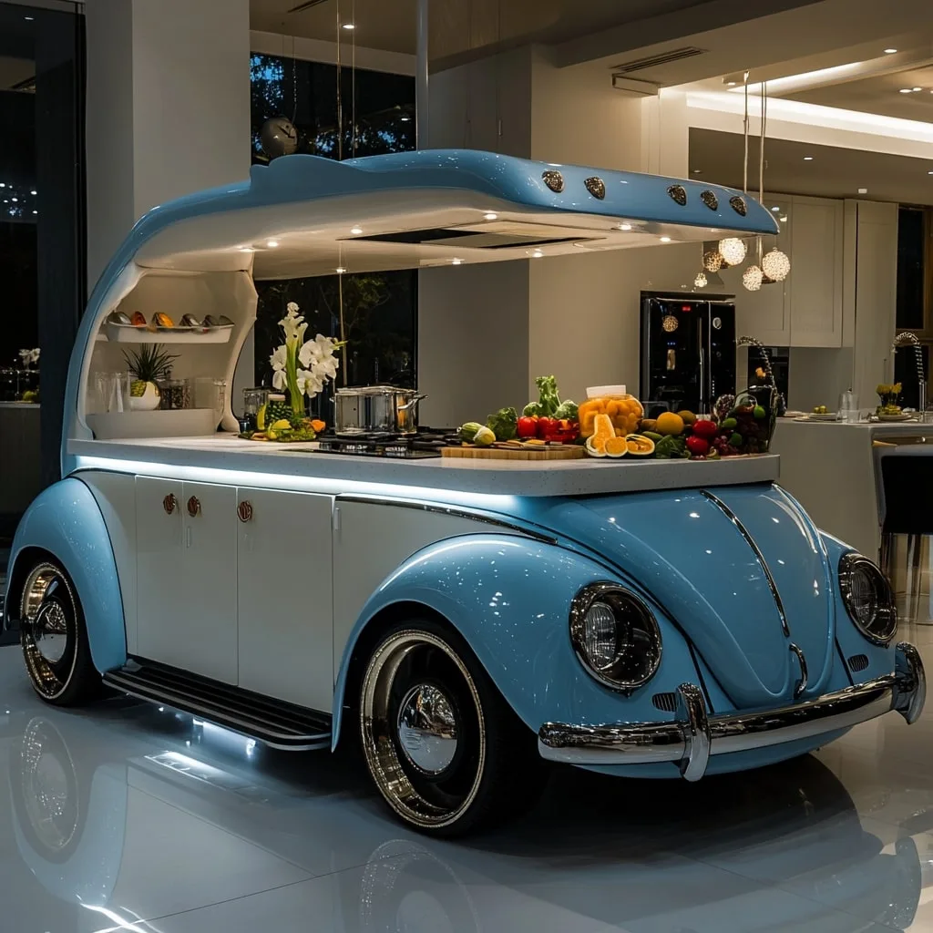 What Exactly is a VW Beetle Shaped Kitchen Island?