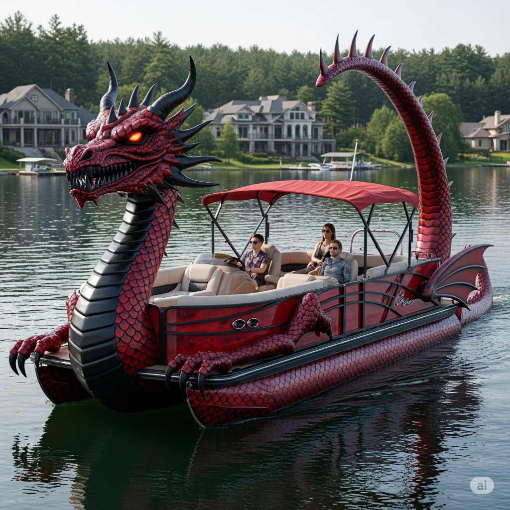 Rule the Waters: The Dragon Pontoon Boat That Commands Attention