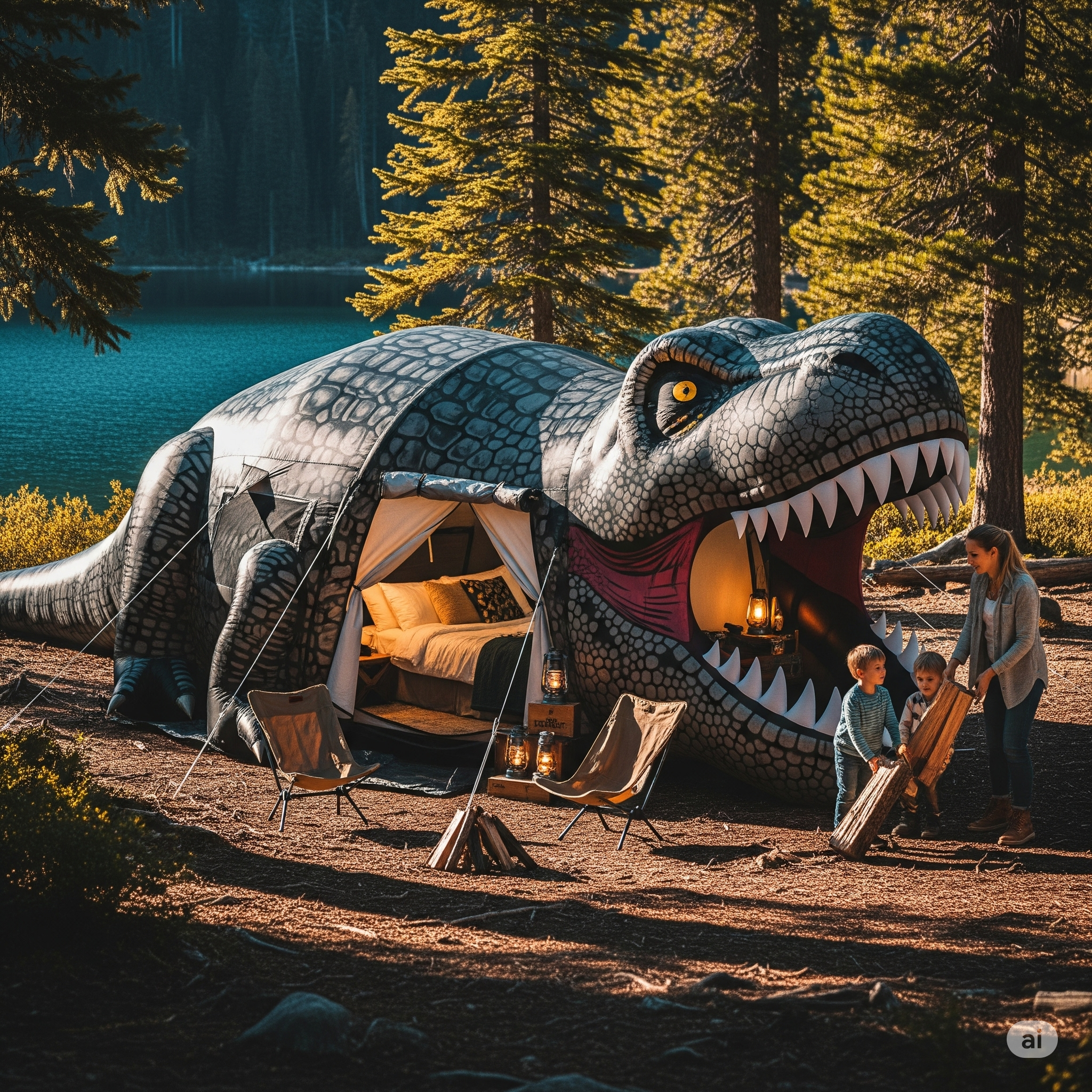 What Makes a Giant Dinosaur Camping Tent So Dino-Mite?