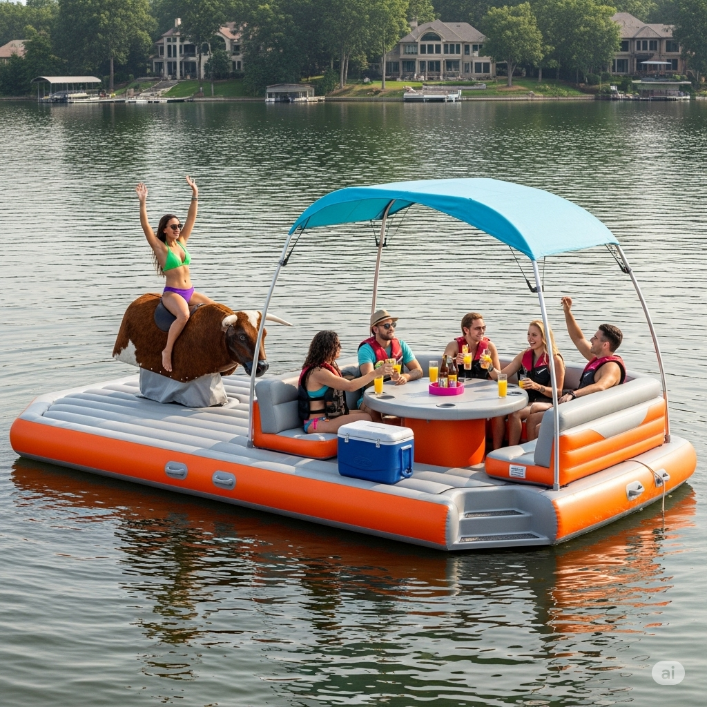Why an Inflatable Mechanical Bull Lake Float is a Must-Have This Summer: