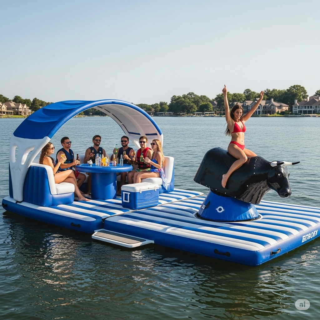 Why an Inflatable Mechanical Bull Lake Float is a Must-Have This Summer: