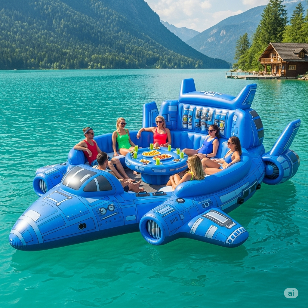 What is an Inflatable Sci-Fi Spaceship Party Float?