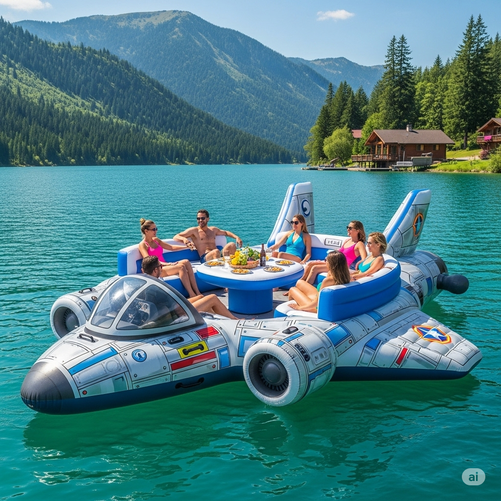 What is an Inflatable Sci-Fi Spaceship Party Float?