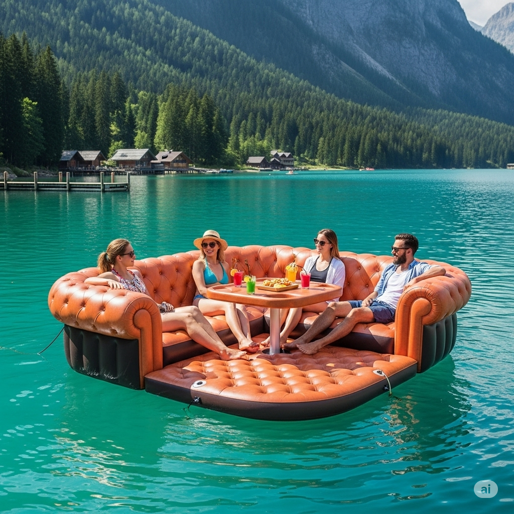 What is an Inflatable Sofa Lake Party Float?