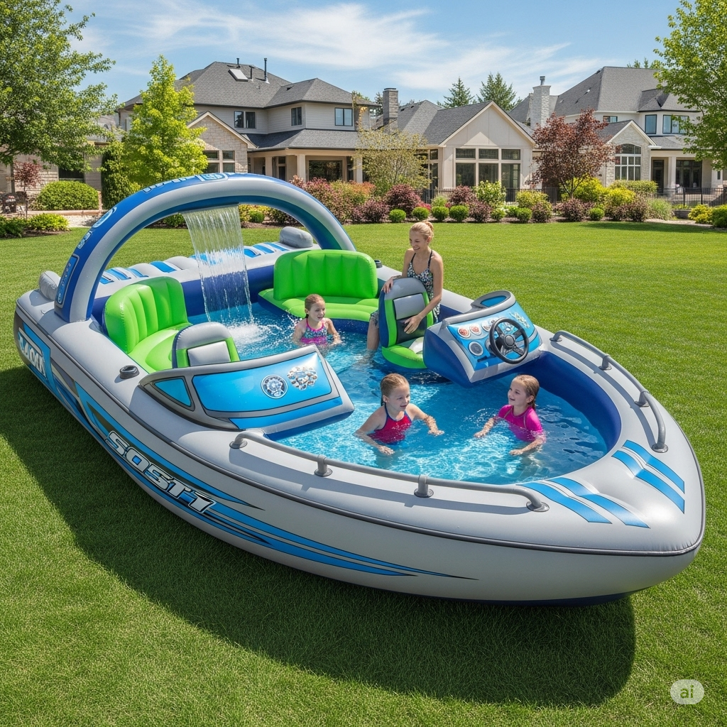 What is an Inflatable Speed Boat Pool?
