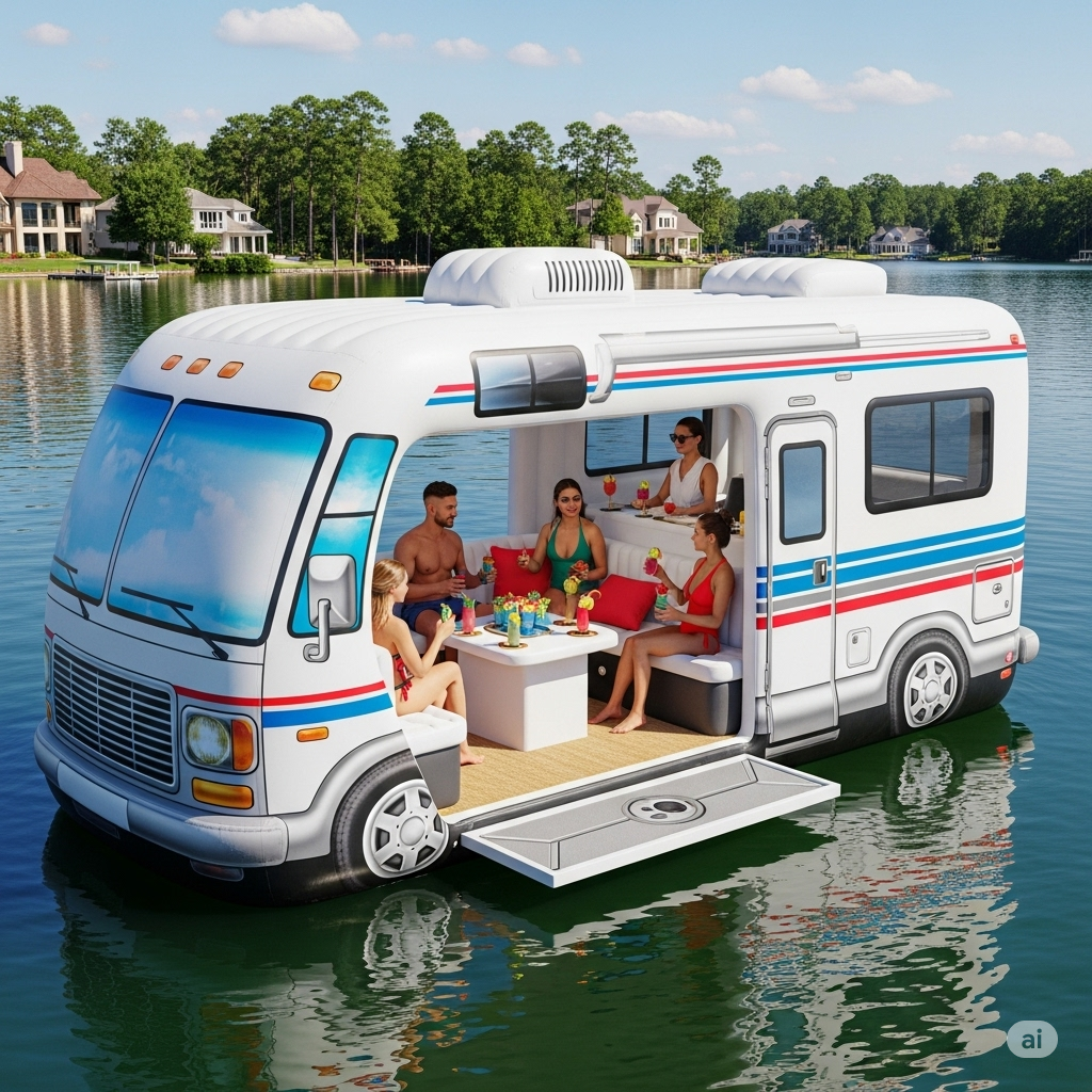 Where to Use Your Inflatable Floating Camper Van Lounge