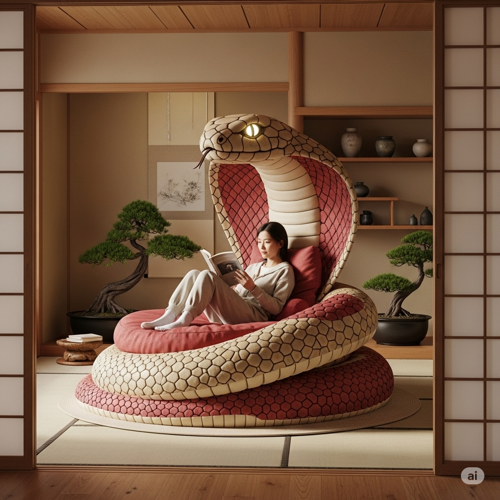 Slither into Style: Relax Boldly with the Snake Lounger