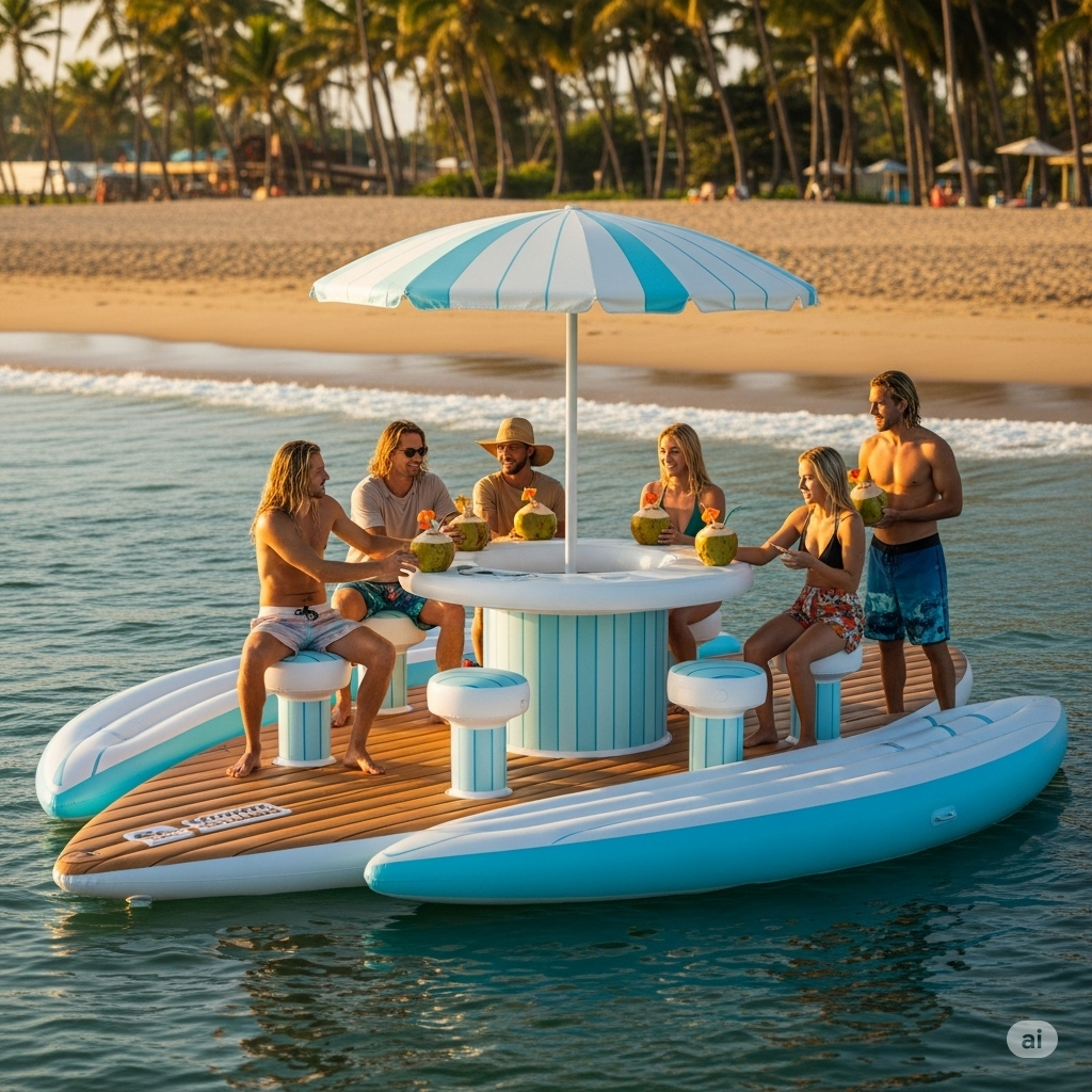  Catch the Vibe: Welcome to the Ultimate Surfboard Beach Club Experience!