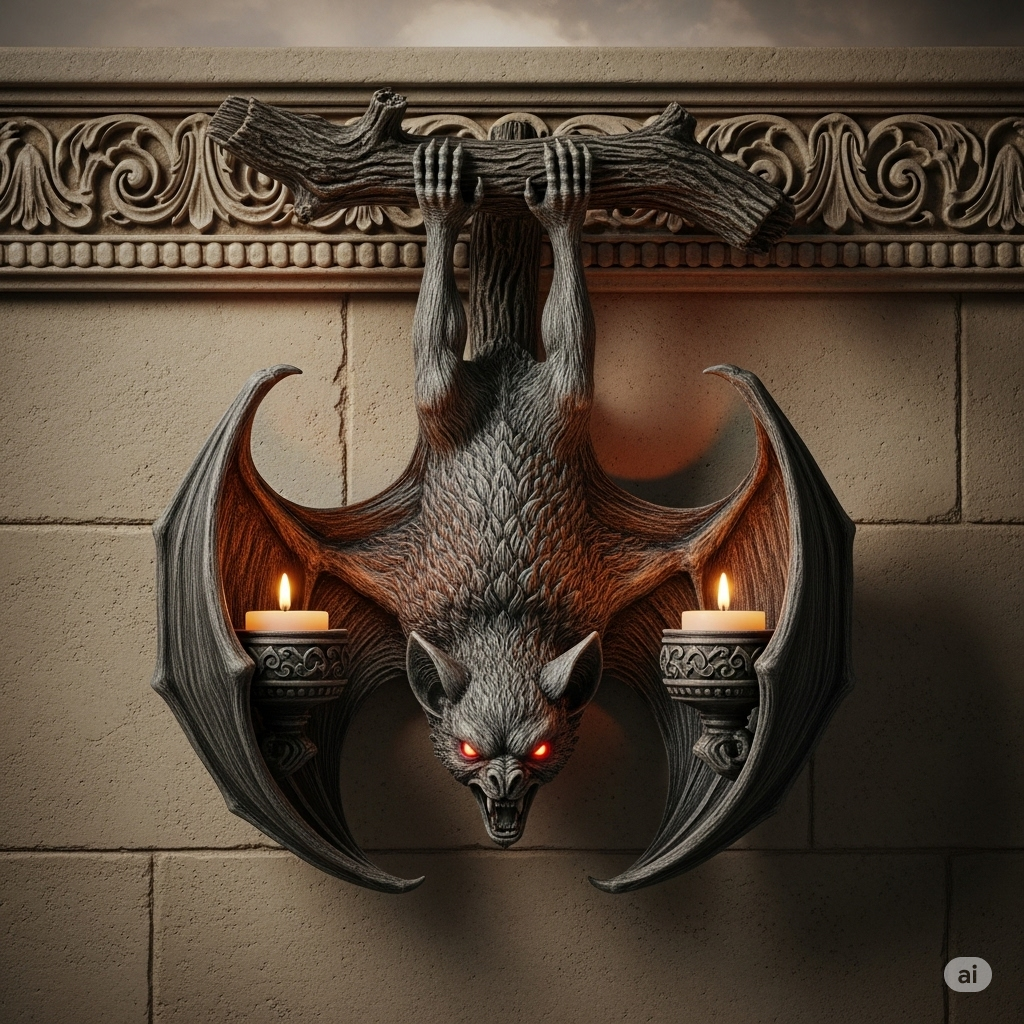 Designing Your Lair: Styling Your Vampire Bat Wall Sconce