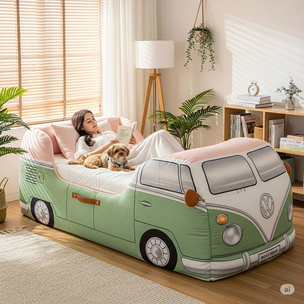What is a Volkswagen Van Shaped Floor Sofa?