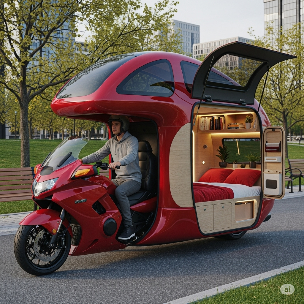 Types of Motorcycle Campers