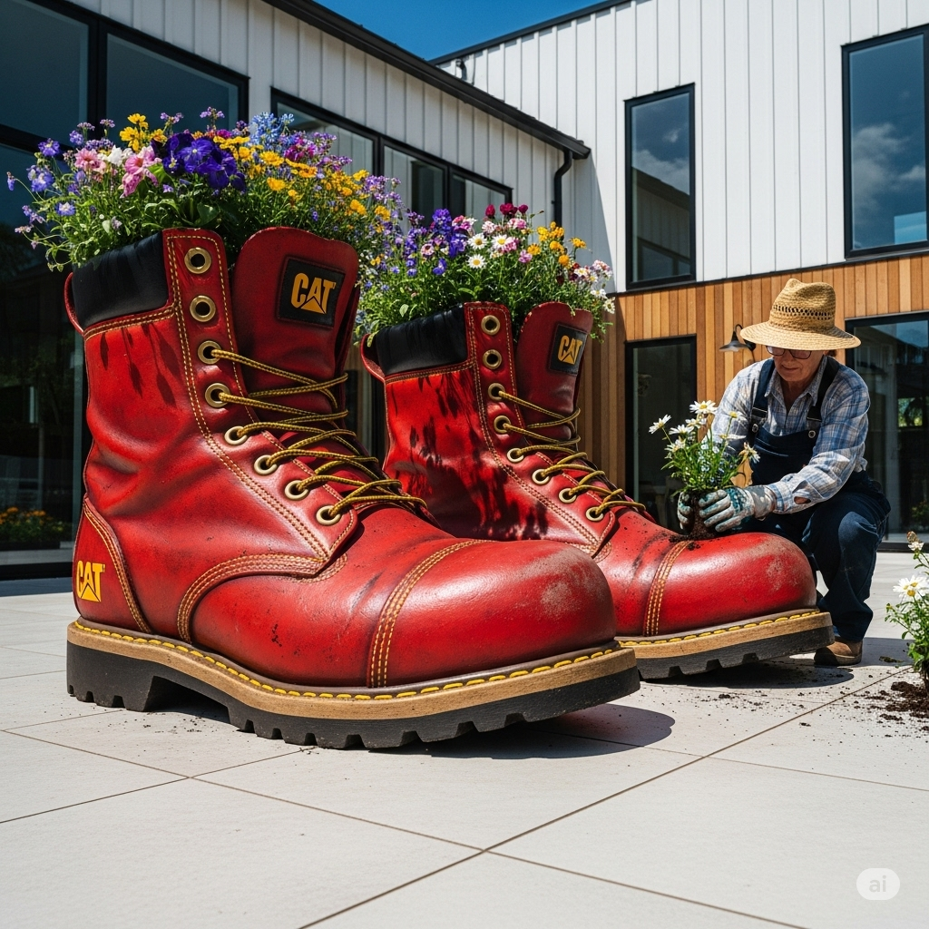 Why Choose an Excavator Boot Planter?