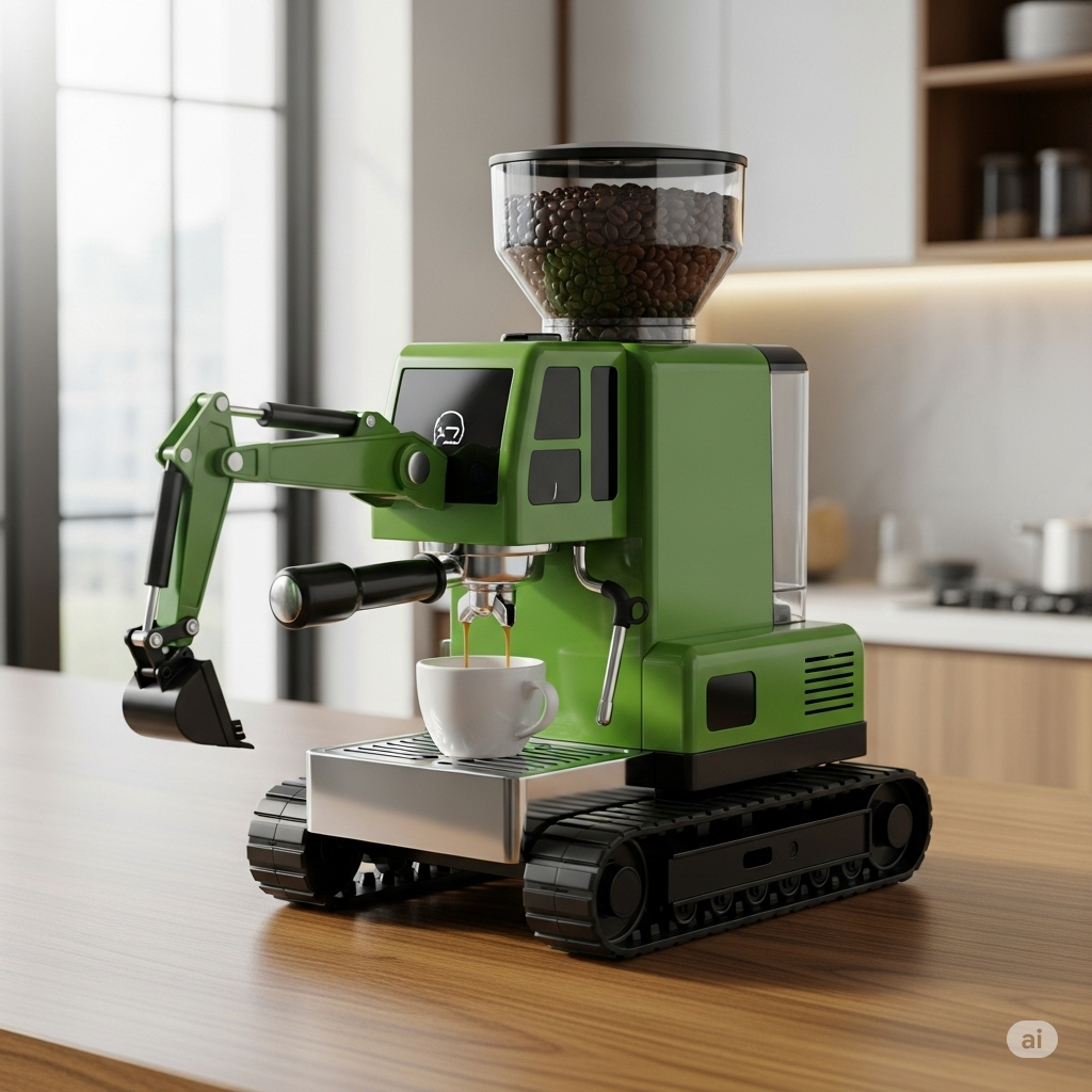 Where You Might See an Excavator Coffee Maker