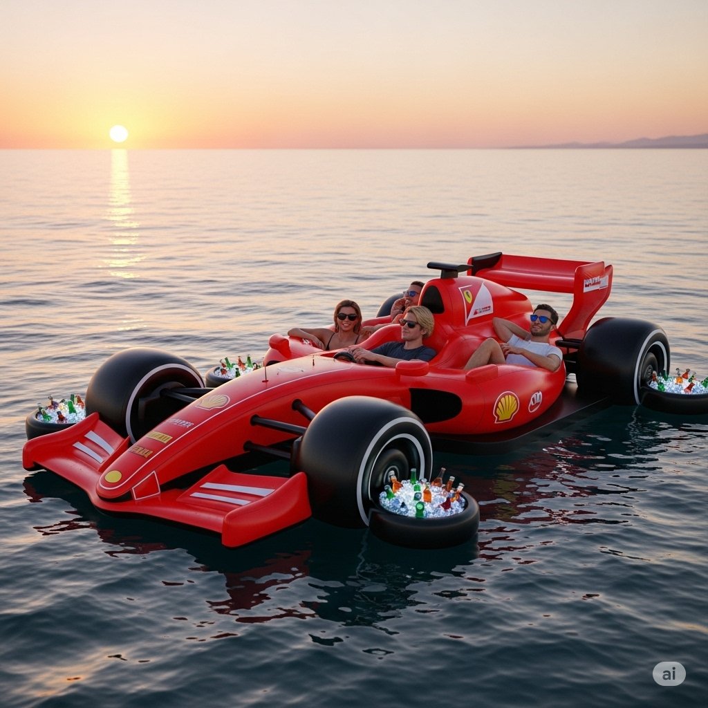 What Is an F1 Car Floating Lounge?