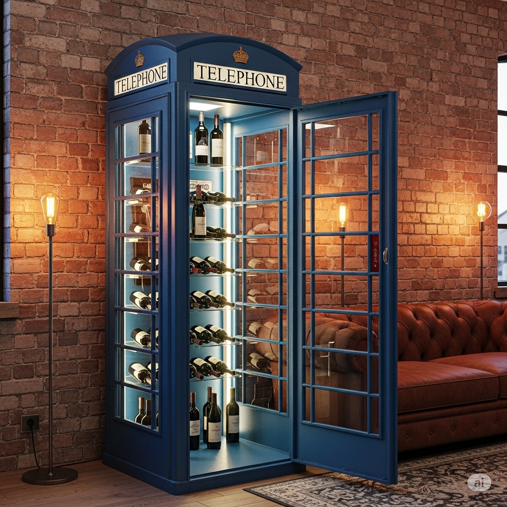 What Is a Phone Booth Wine Rack?
