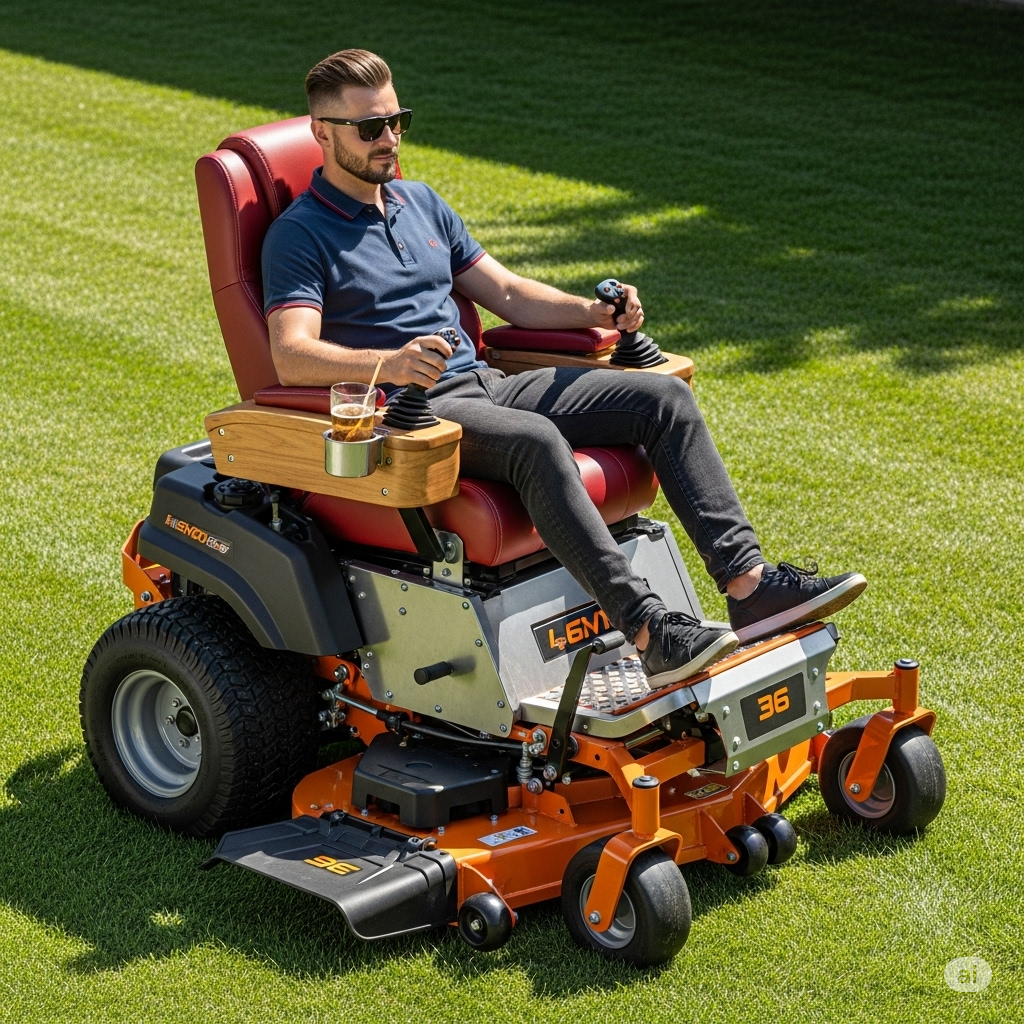 How a Recliner Lawn Mower Works