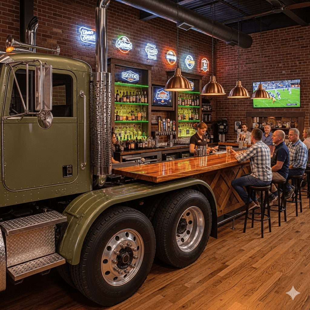 Why Choose a Semi-Truck Home Bar?
