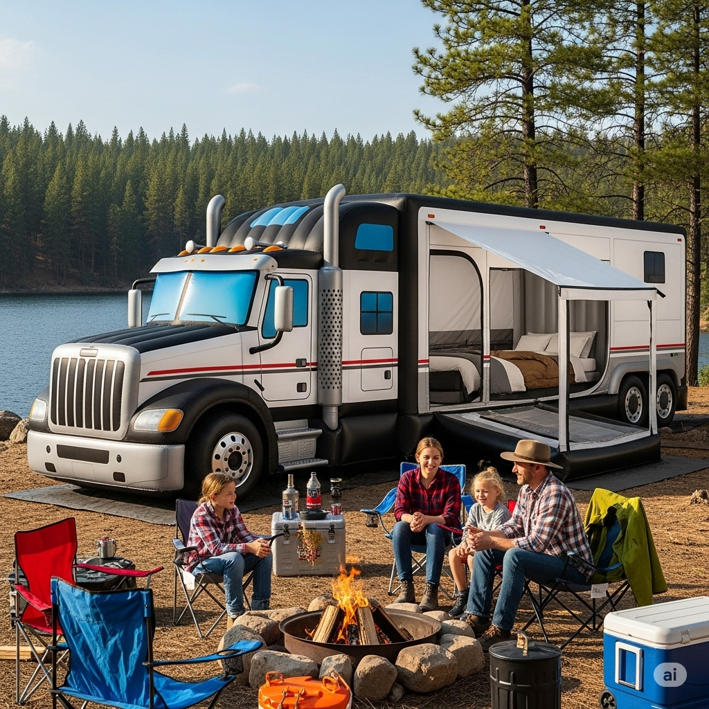 Why Choose a Semi-Truck Inflatable Camping Tent?