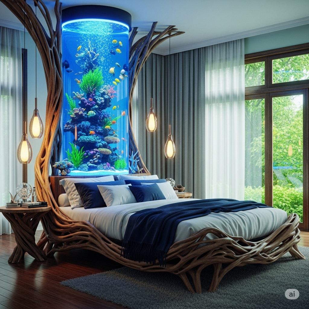What Is a Wooden Aquarium Bed?