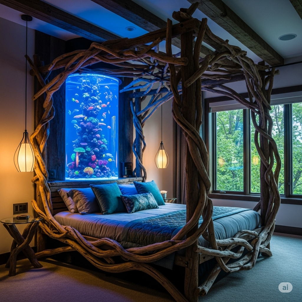 Different Designs of Wooden Aquarium Beds