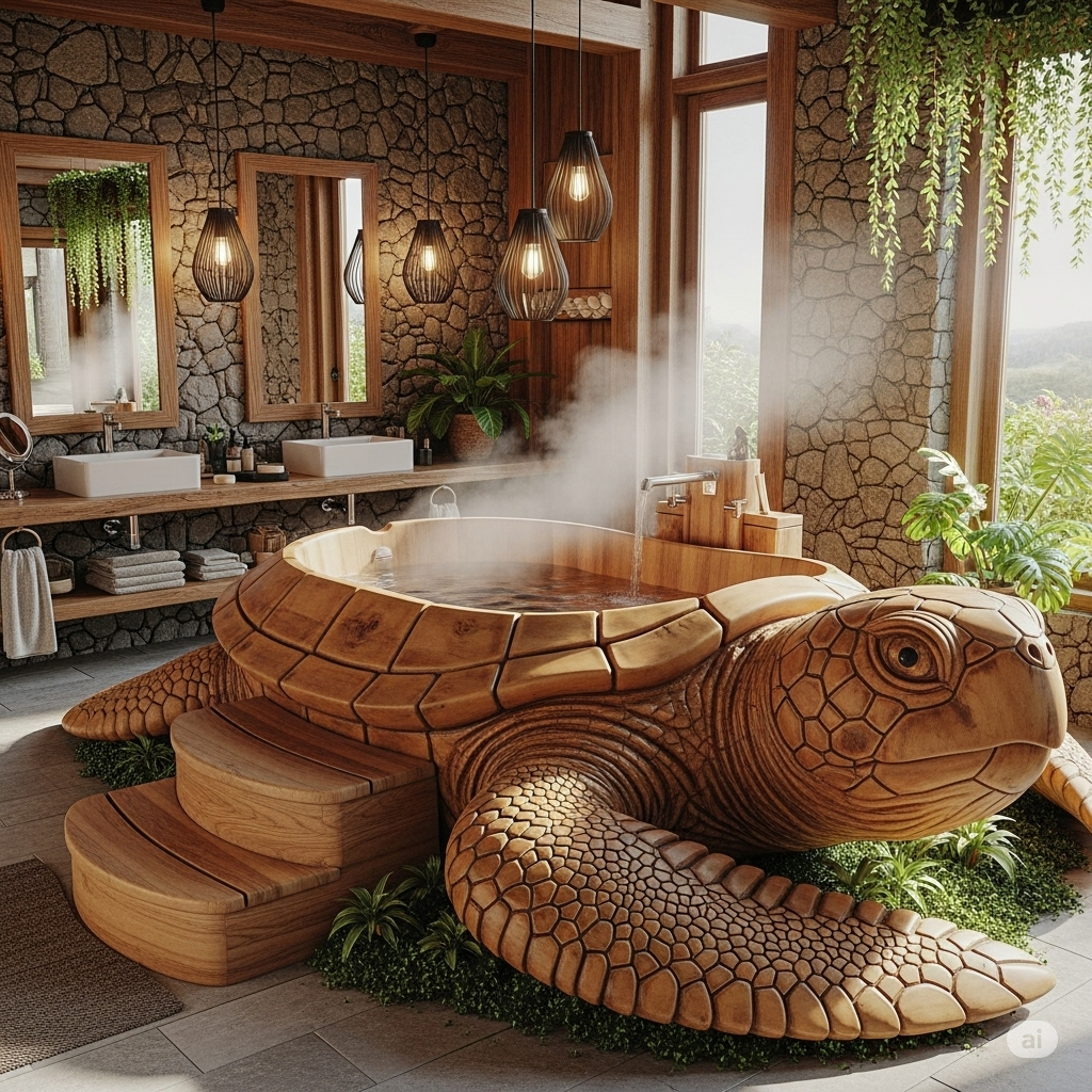 Materials Used in Wooden Turtle Bathtubs