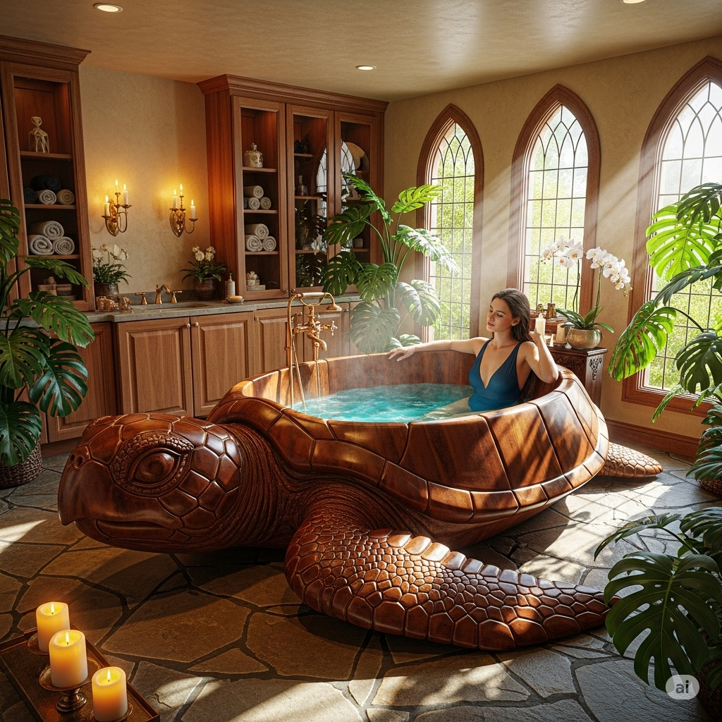 What Is a Wooden Turtle Bathtub?