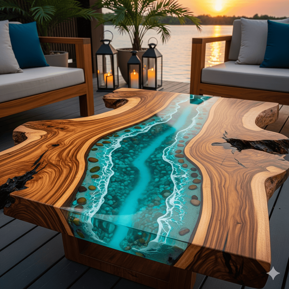 Benefits of an Epoxy Scene Patio Table