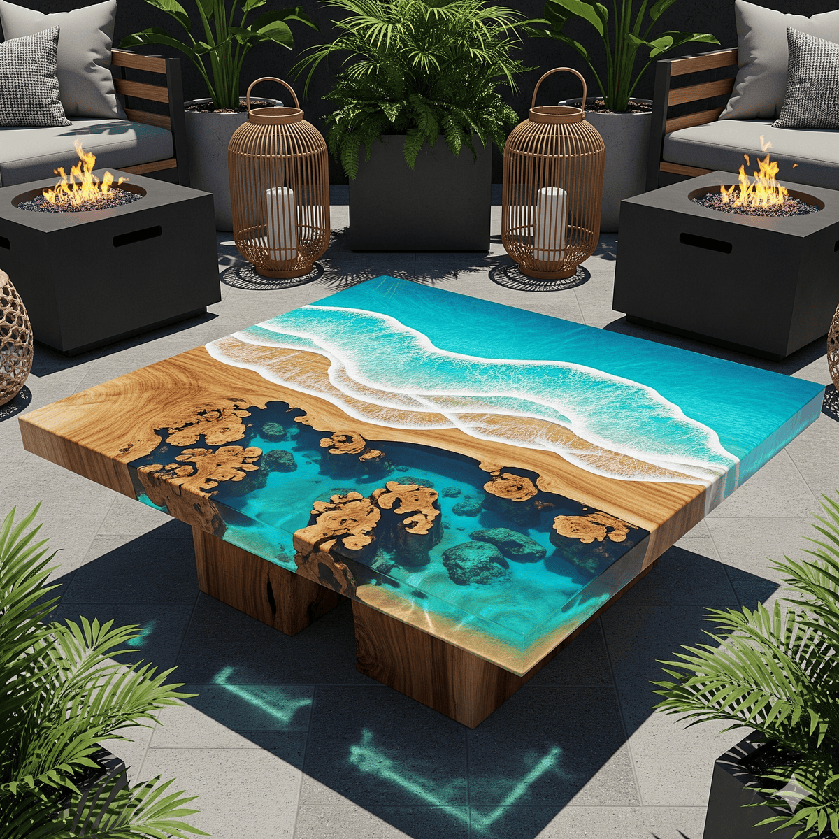 Why Choose an Epoxy Scene Patio Table?